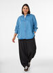 Jeanshemd aus Lyocell mit Druckkn&ouml;pfen, Blau, Model image number 1