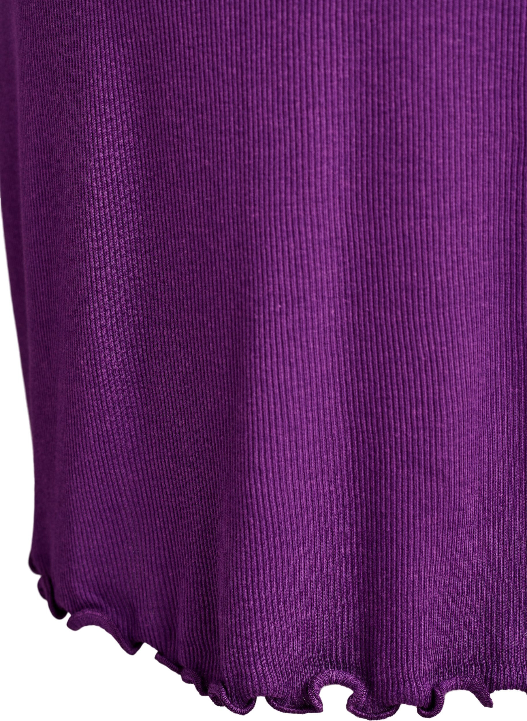 Zizzi Chemise de nuit avec ourlet en dentelle, Violet, Packshot image number 3