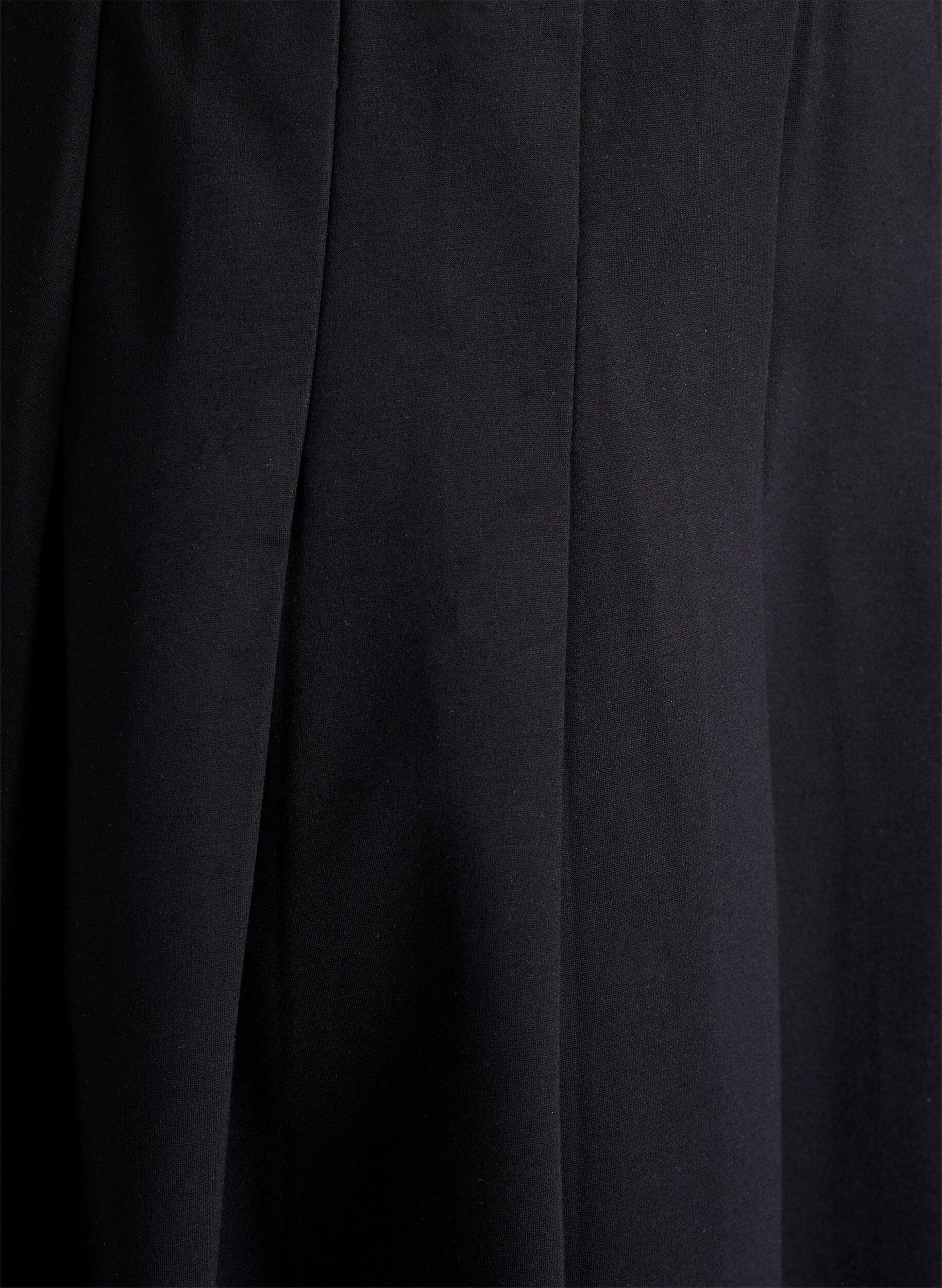 Zizzi Kurzer Faltenrock mit elastischem Bund, Schwarz, Packshot image number 2