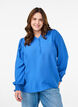 Viskose-Bluse mit Puff&auml;rmeln und gerafften Details, Blau, Model image number 0