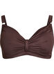 Soutien-gorge de bikini &agrave; armatures avec drap&eacute;, Marron, Packshot image number 0