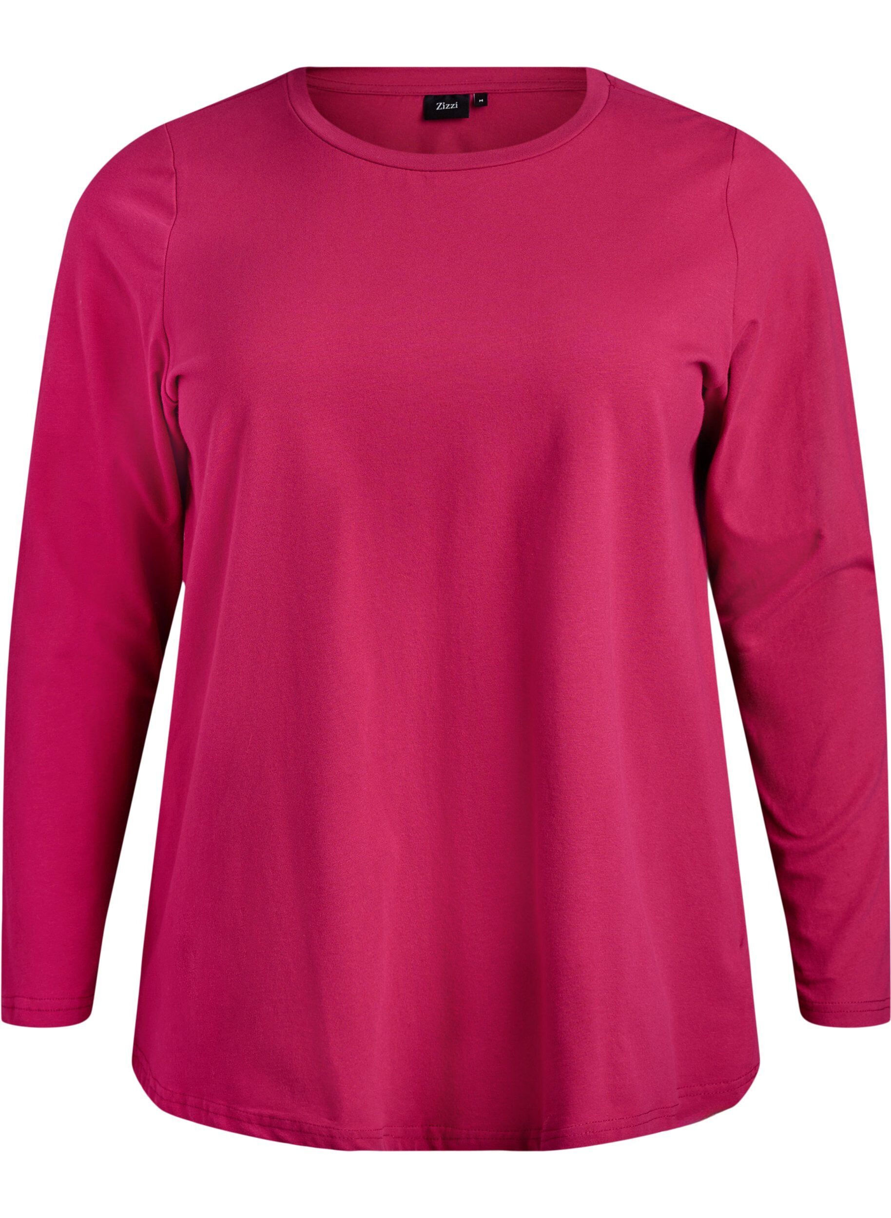 Top basic en jersey avec manches longues