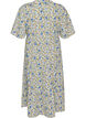 Baumwoll-Midikleid mit Blumenprint, Blau, Packshot image number 1