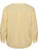 Bluse aus Leinen und Viskose mit V-Ausschnitt, Gelb, Packshot image number 1
