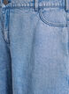 Locker geschnittene Jeansshorts mit hoher Taille, Blau, Packshot image number 2