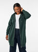 Langer Hoodie mit Rei&szlig;verschluss und Taschen, Gr&uuml;n, Model image number 0