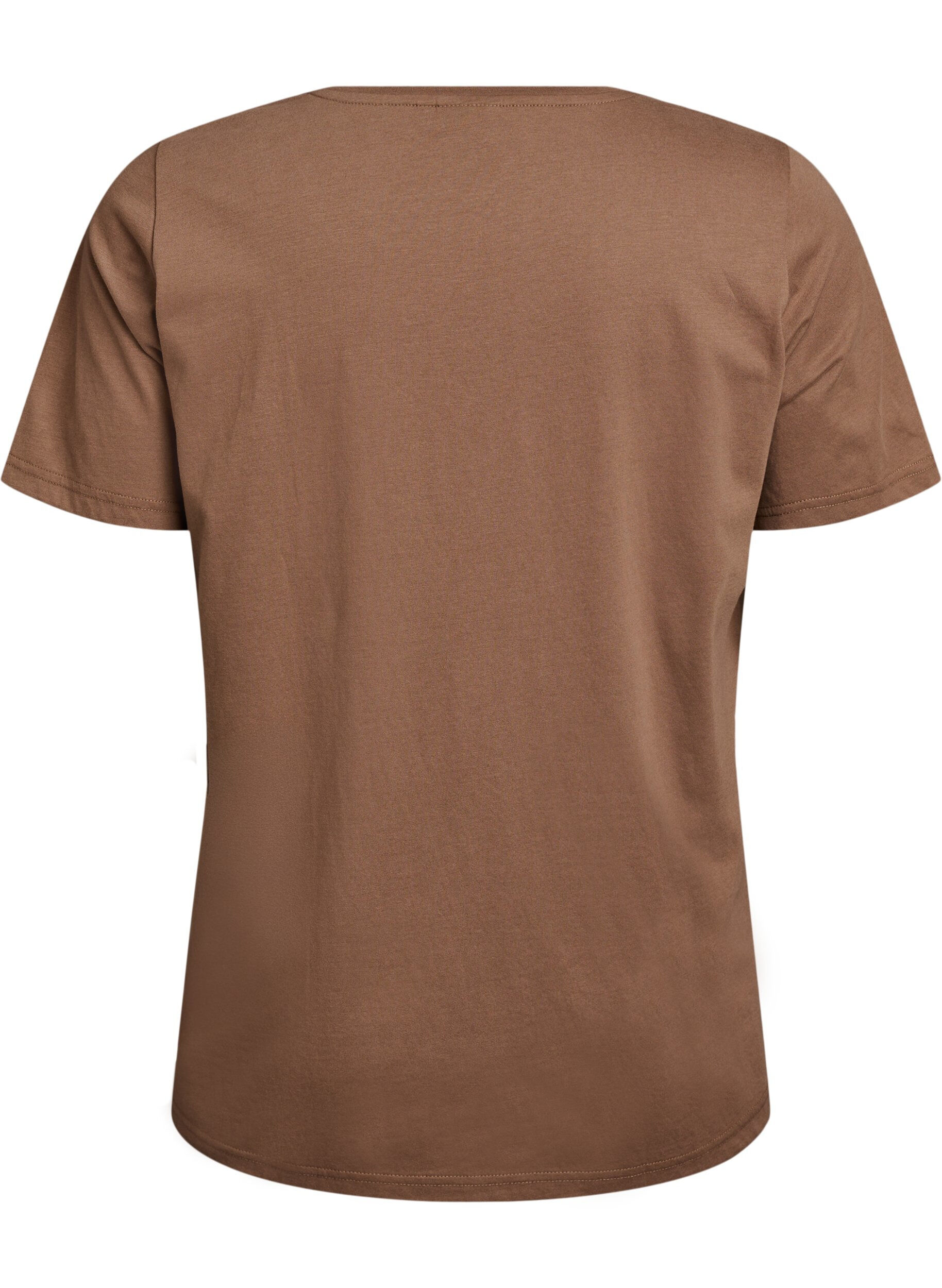 ZizziT-Shirt mit Print, Braun, Packshot image number 1