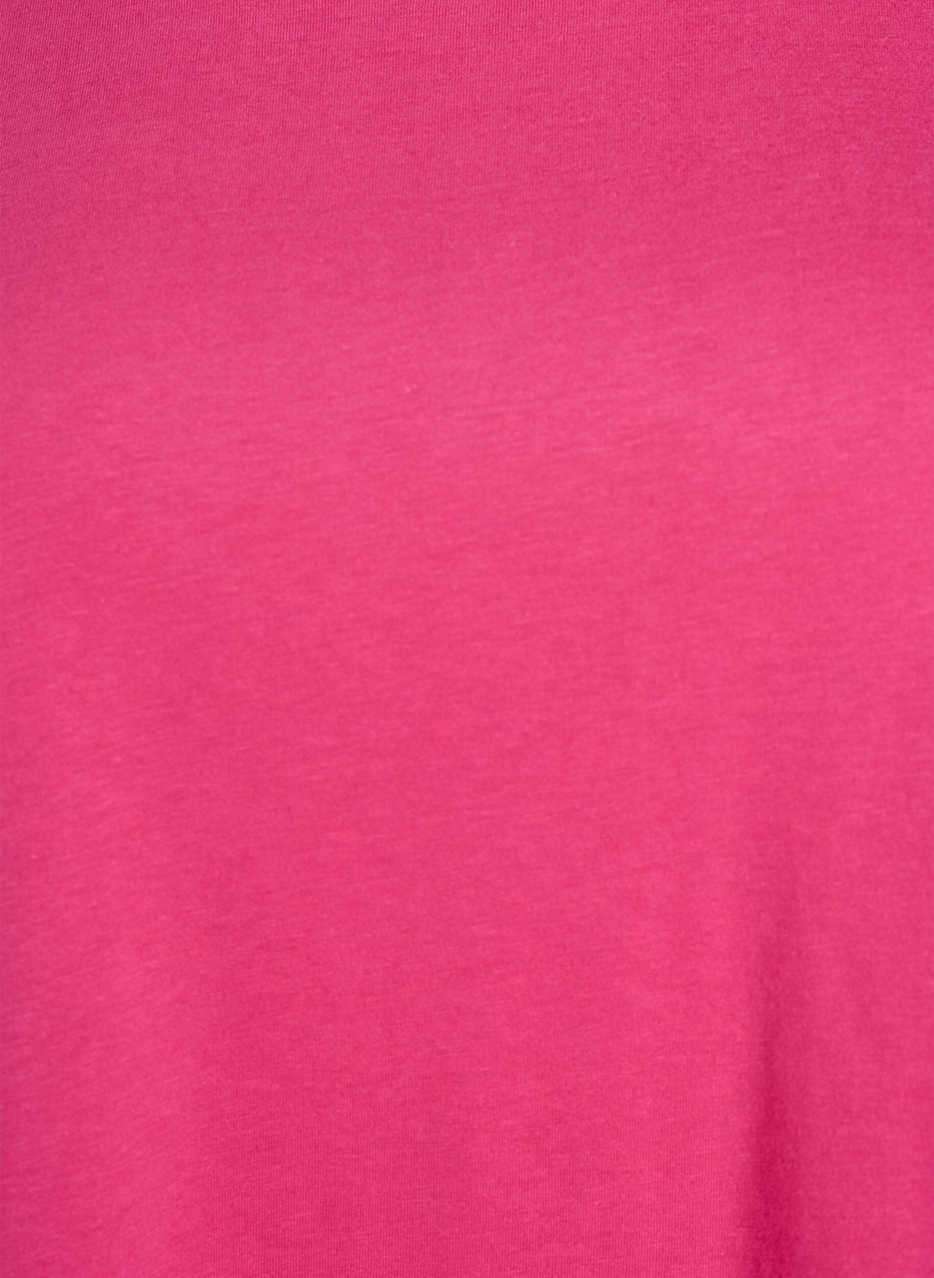 Zizzi T-Shirt mit Print, Pink, Packshot image number 2