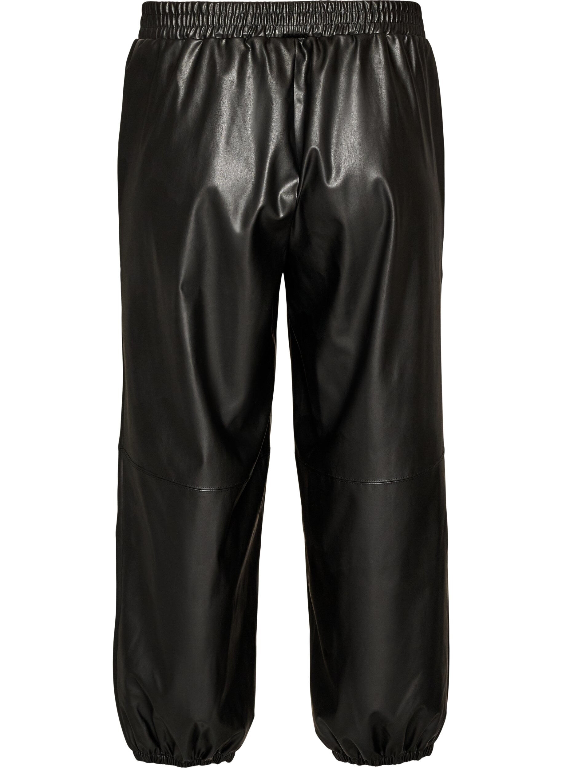 ZizziPantalon ballon en similicuir, Noir, Packshot image number 1