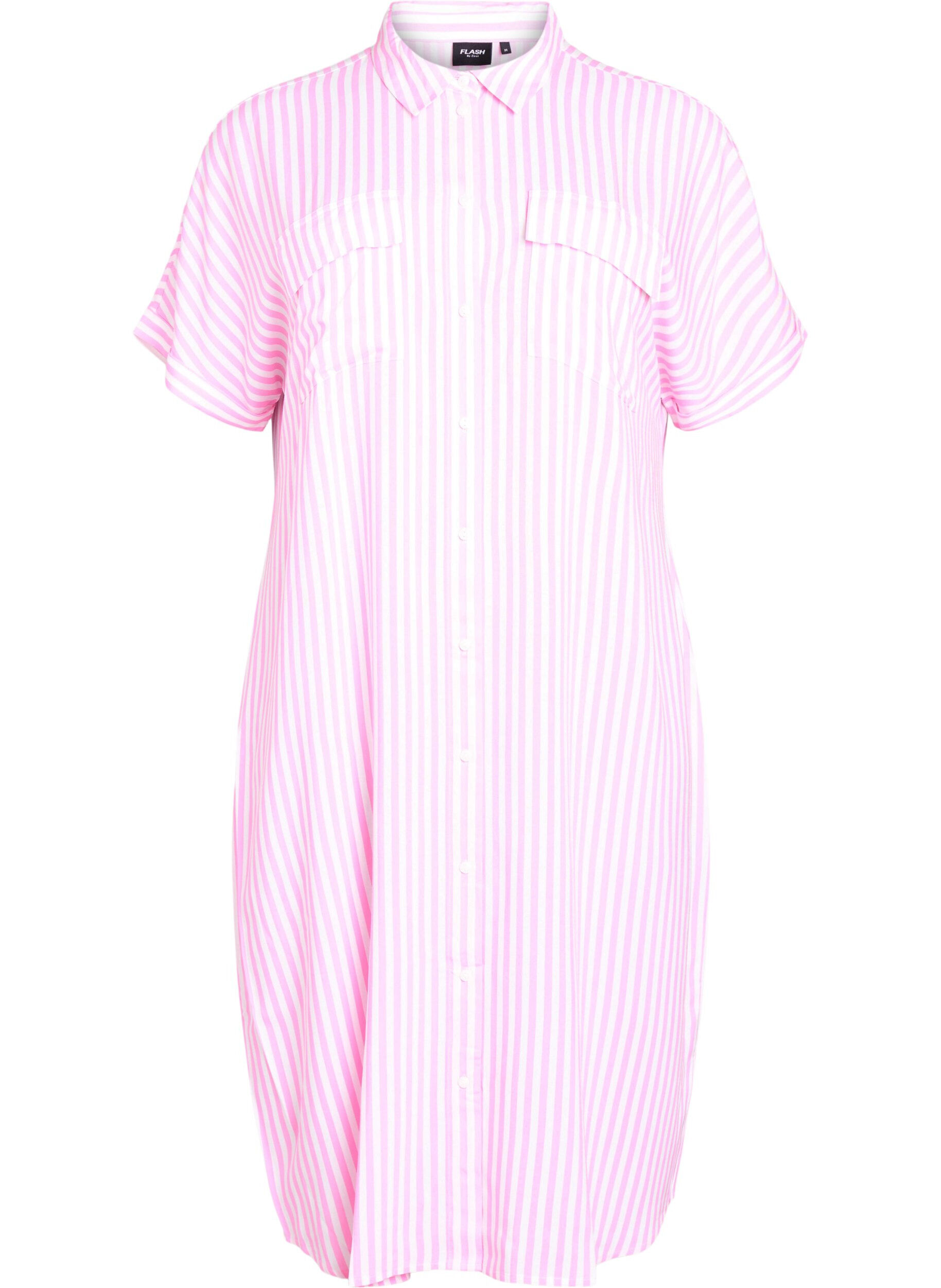 Zizzi FLASH &ndash; Robe chemise longue avec manches courtes, Rose, Packshot image number 0