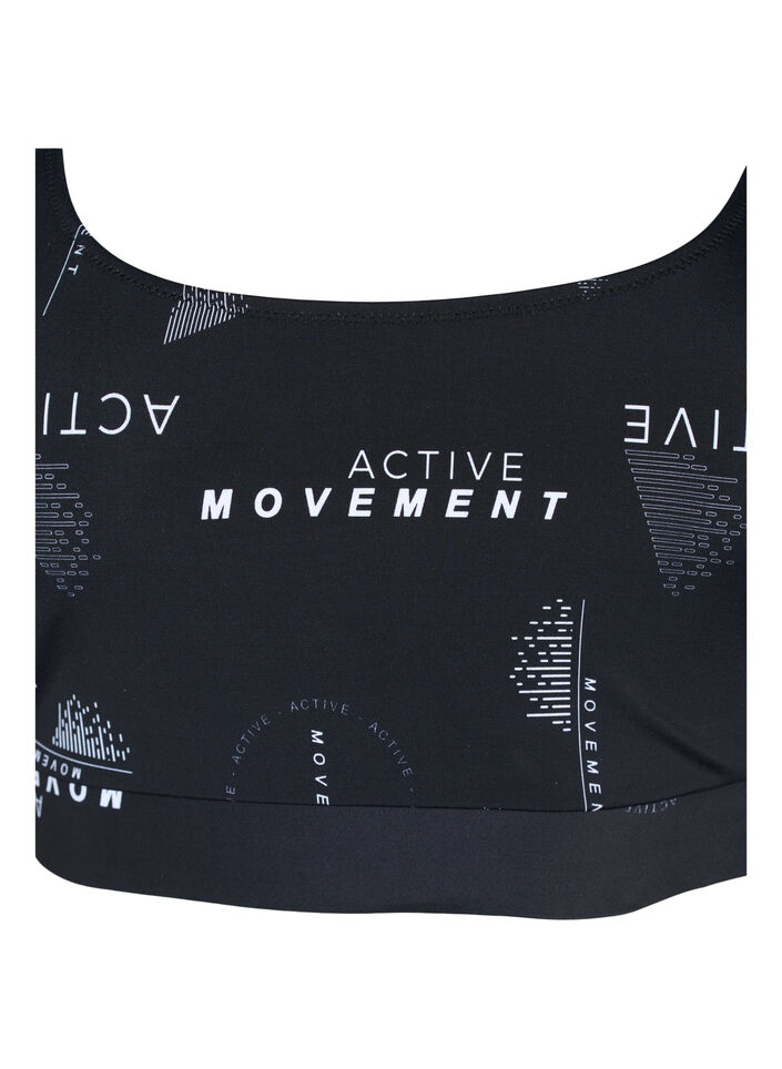 Bikinitop mit Print, Logo Print, Packshot image number 2