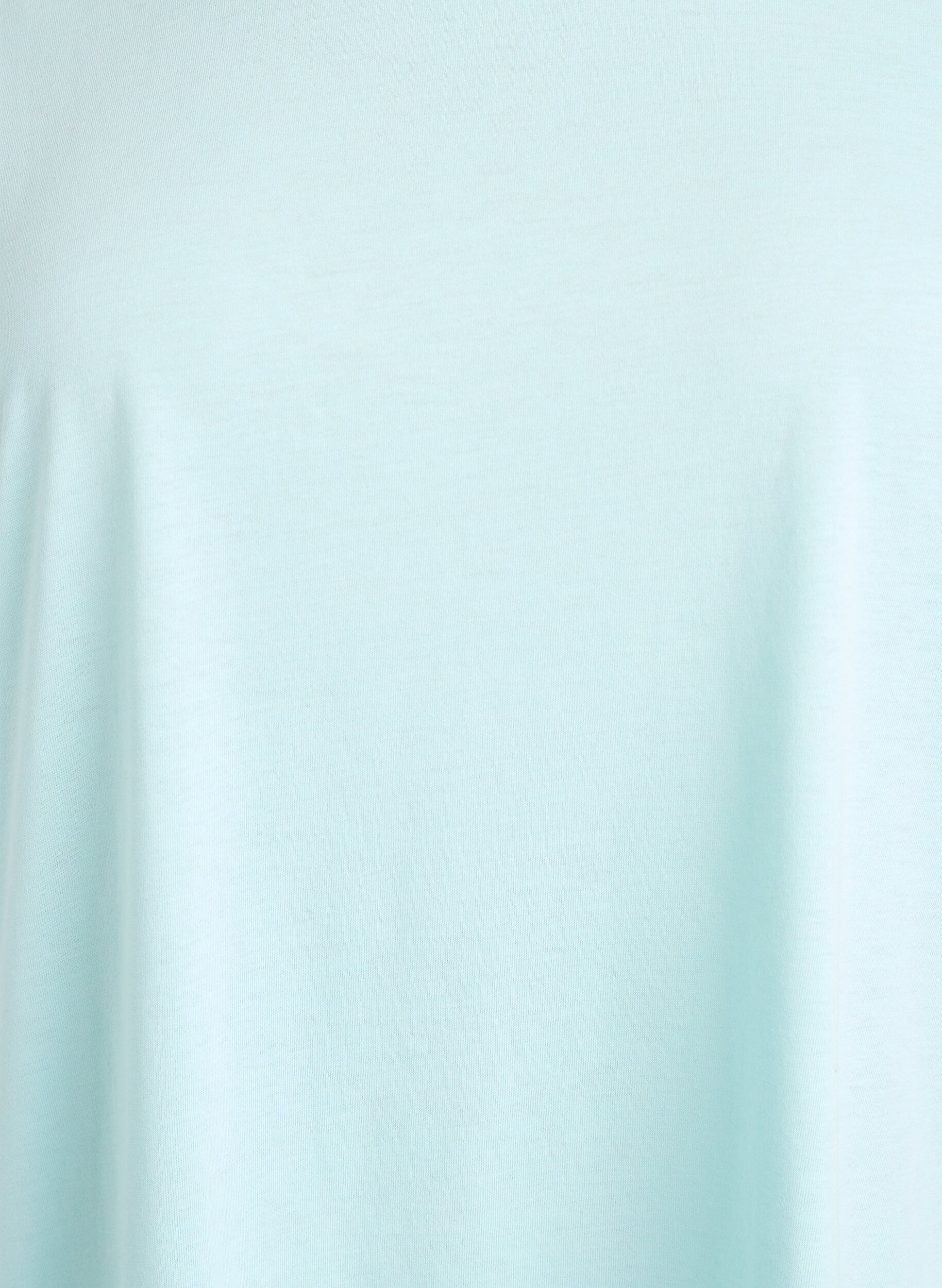 ZizziKurz&auml;rmeliges T-Shirt aus Baumwollmischgewebe, T&uuml;rkis, Packshot image number 2