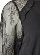 Tunique avec manches en dentelle transparente, Noir, Packshot image number 3