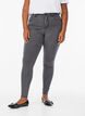 Jean Amy taille haute coupe super slim, Gris, Model image number 2