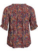 Bluse aus Viskose mit Paisleymuster und Ellbogen&auml;rmeln, Blau, Packshot image number 1