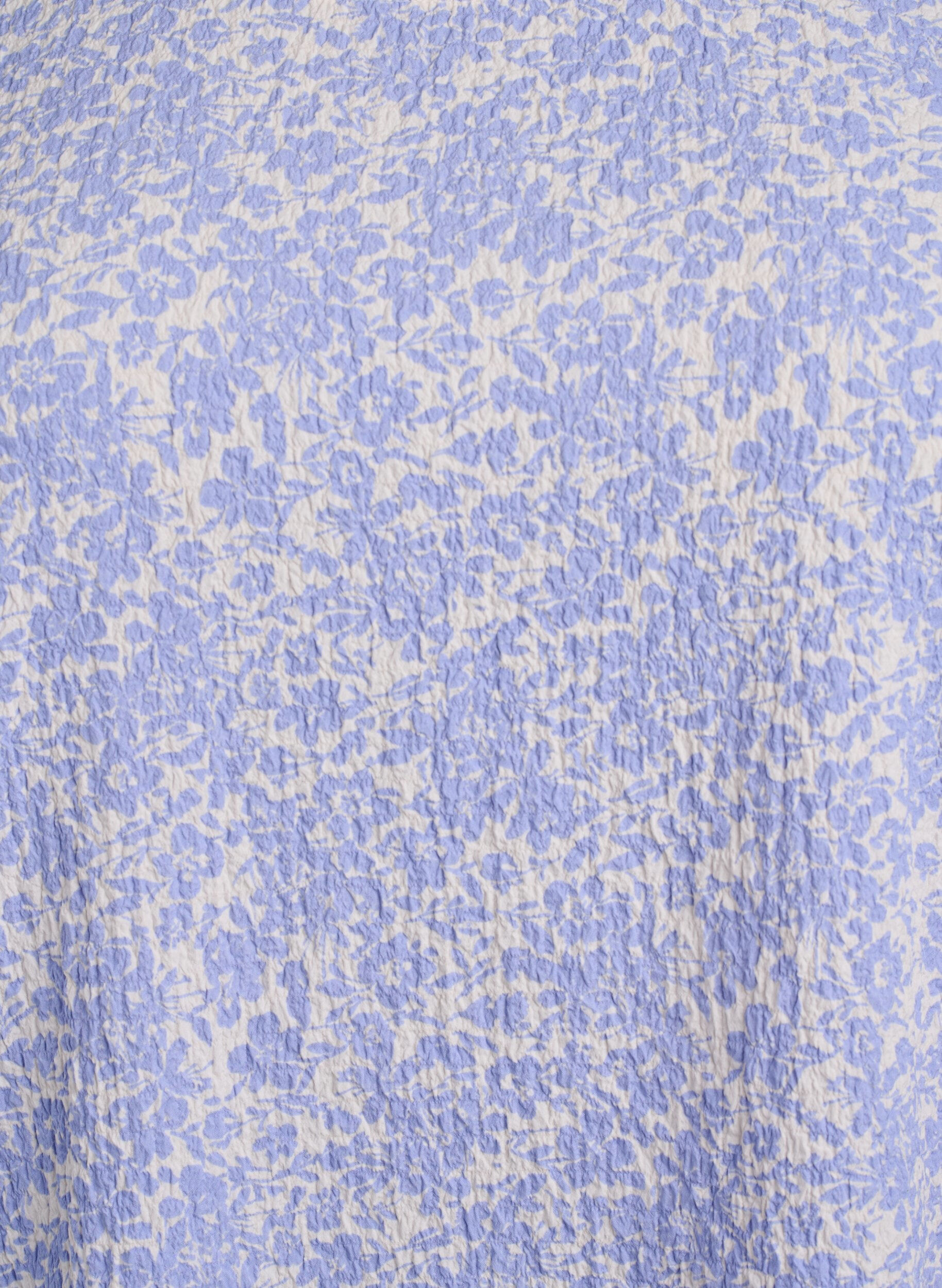 ZizziChemisier &agrave; manches courtes en tissu textur&eacute;, Bleu, Packshot image number 2