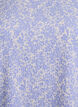Chemisier &agrave; manches courtes en tissu textur&eacute;, Bleu, Packshot image number 2