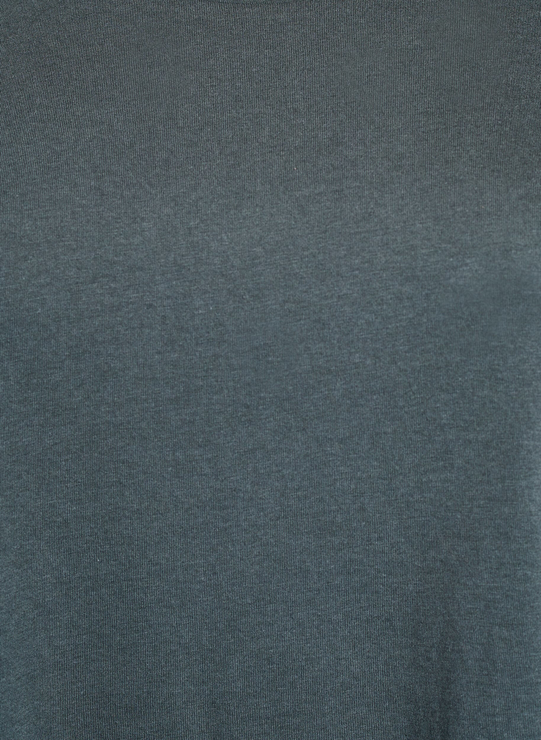 Zizzi T-shirt &agrave; manches courtes en coton m&eacute;lang&eacute;, Vert fonc&eacute;, Packshot image number 2