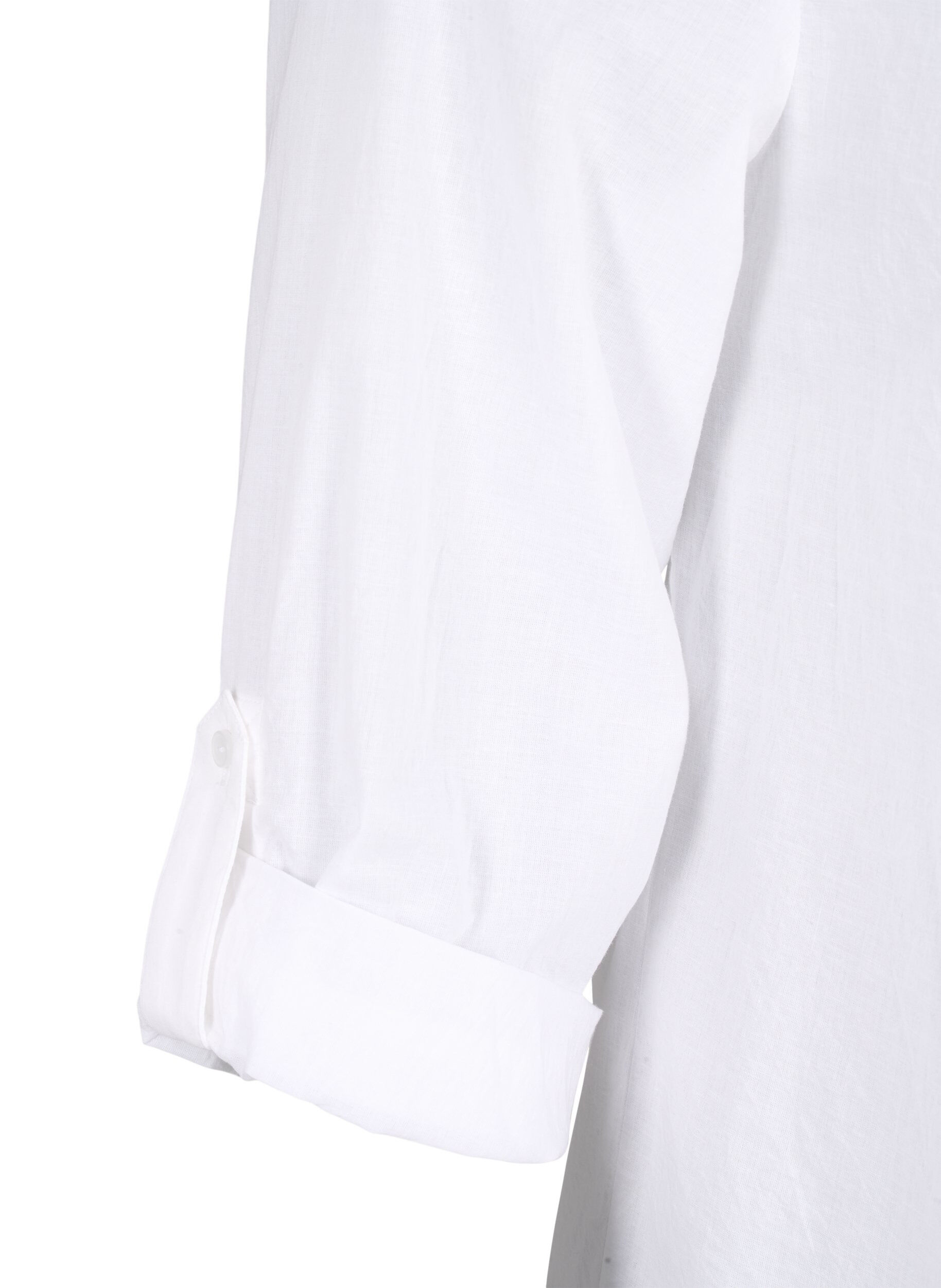 Zizzi FLASH - Shirt mit H&auml;keldetail, Bright White, Packshot image number 3