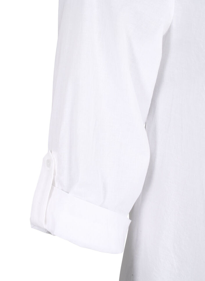 FLASH - Shirt mit Häkeldetail, Bright White, Packshot image number 3