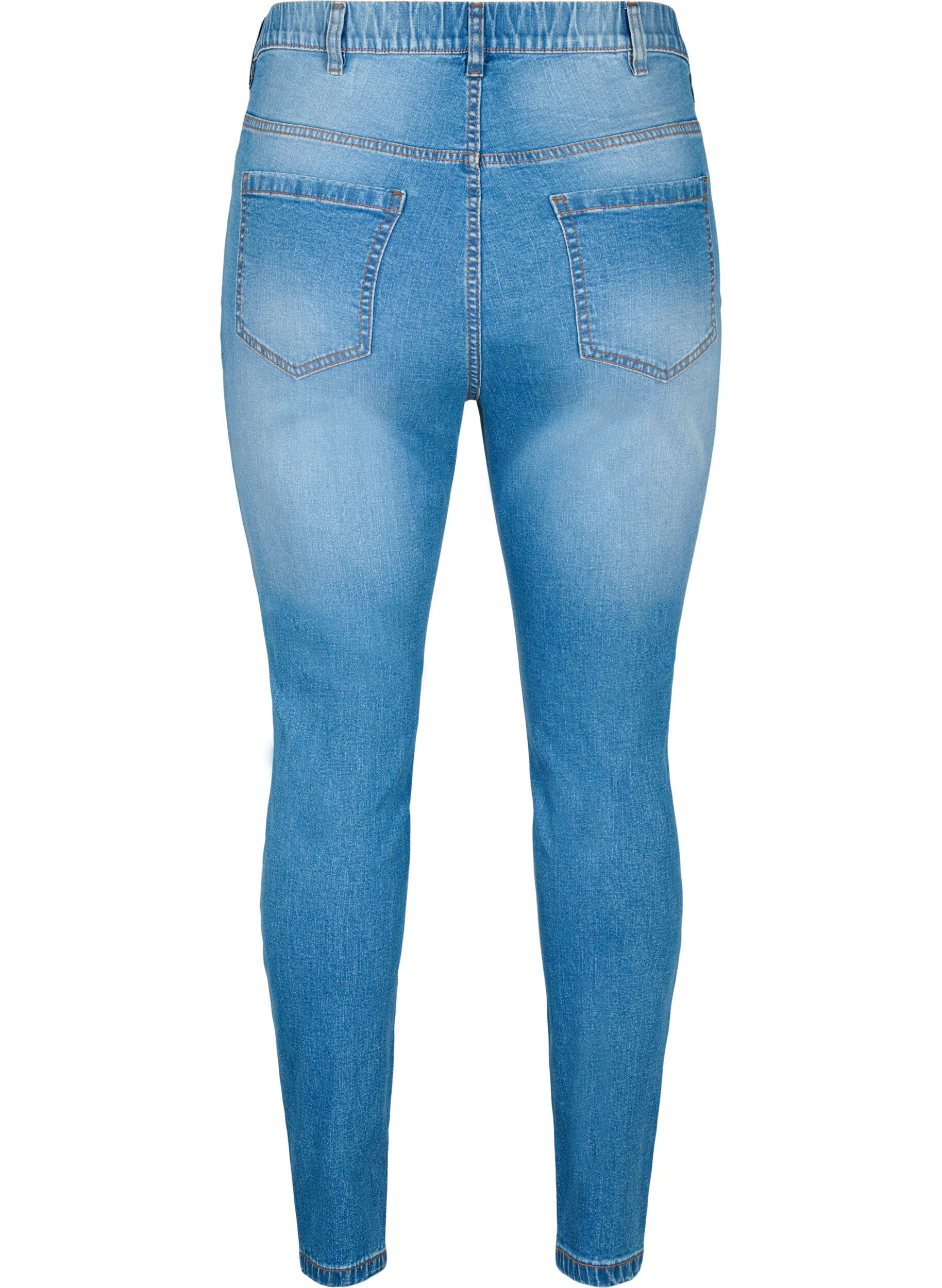 Zizzi Jeggings avec poches arri&egrave;re, Blue denim, Packshot image number 1