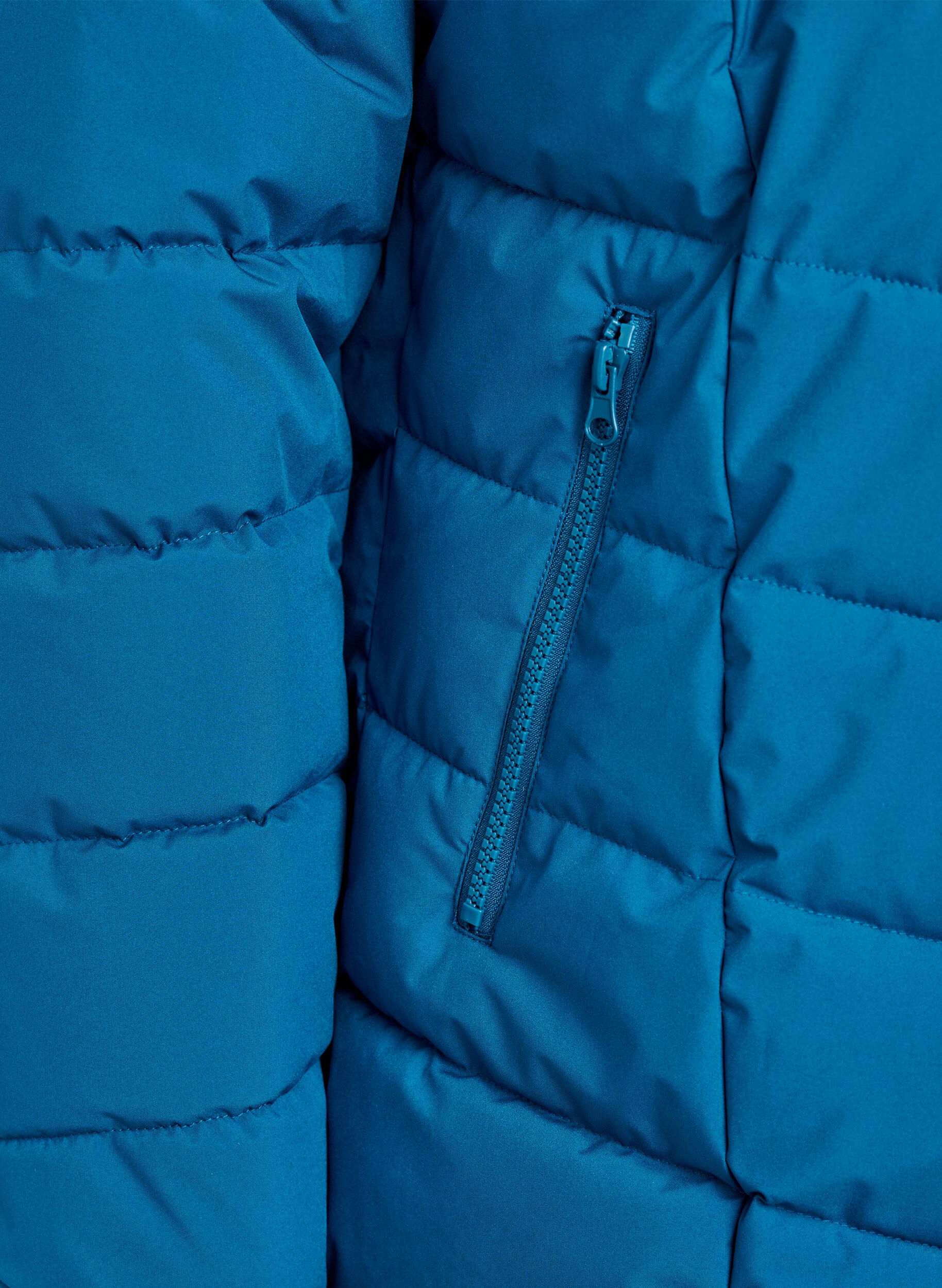 ZizziVeste courte &agrave; capuche, Bleu p&eacute;trole, Packshot image number 3