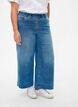 Cropped Jeans mit breitem Bein, Blau, Model image number 2