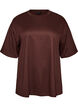 T-shirt avec strass et col rond, Marron, Packshot image number 0