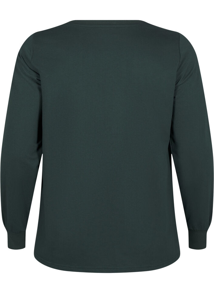 Sweatshirt mit Spitzendetails, Scarab, Packshot image number 1