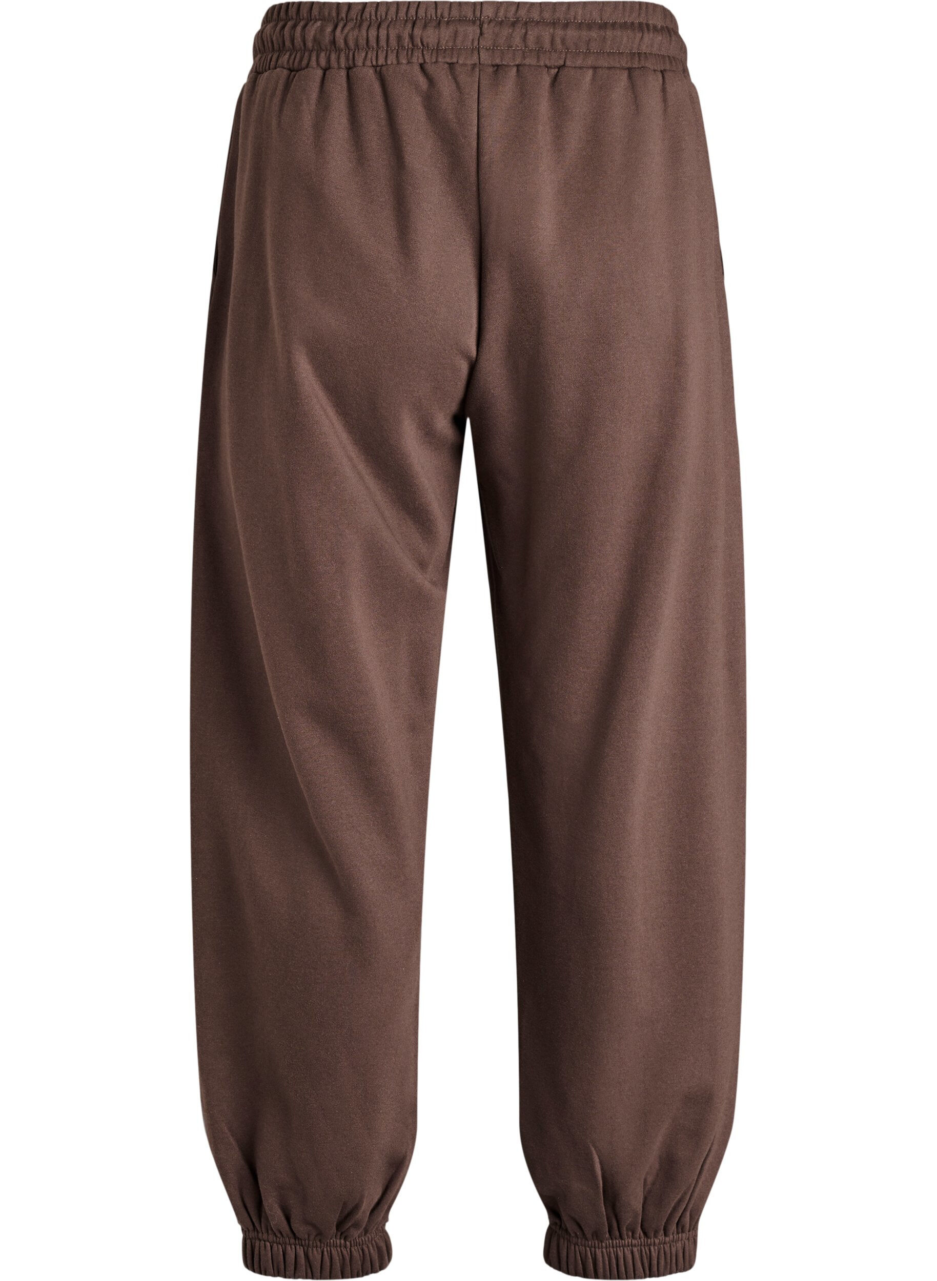 ZizziPantalon de jogging taille haute avec poches, Marron, Packshot image number 1