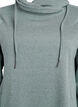 Robe sweat-shirt courte &agrave; col montant et poches, Vert, Packshot image number 2