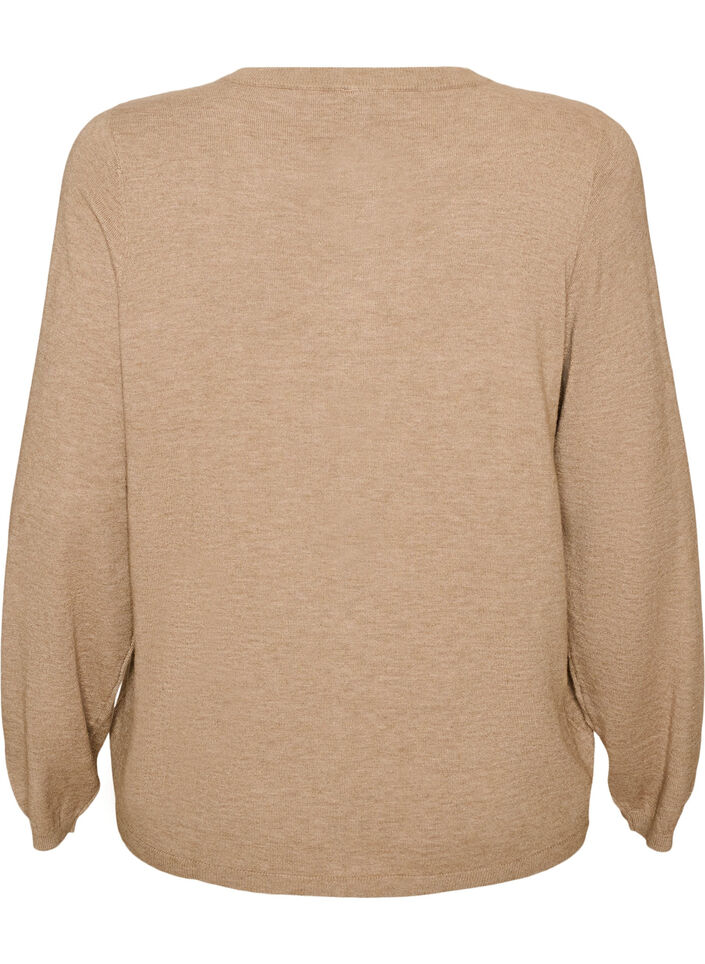 Cardigan mit runden Kn&ouml;pfen, Beige, Packshot image number 1