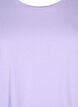 T-shirt &agrave; manches courtes en coton m&eacute;lang&eacute;, Violet, Packshot image number 2
