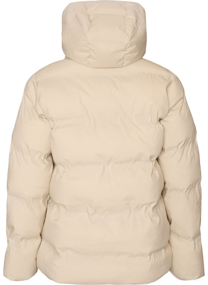 Doudoune courte avec capuche amovible, Vanille, Packshot image number 1