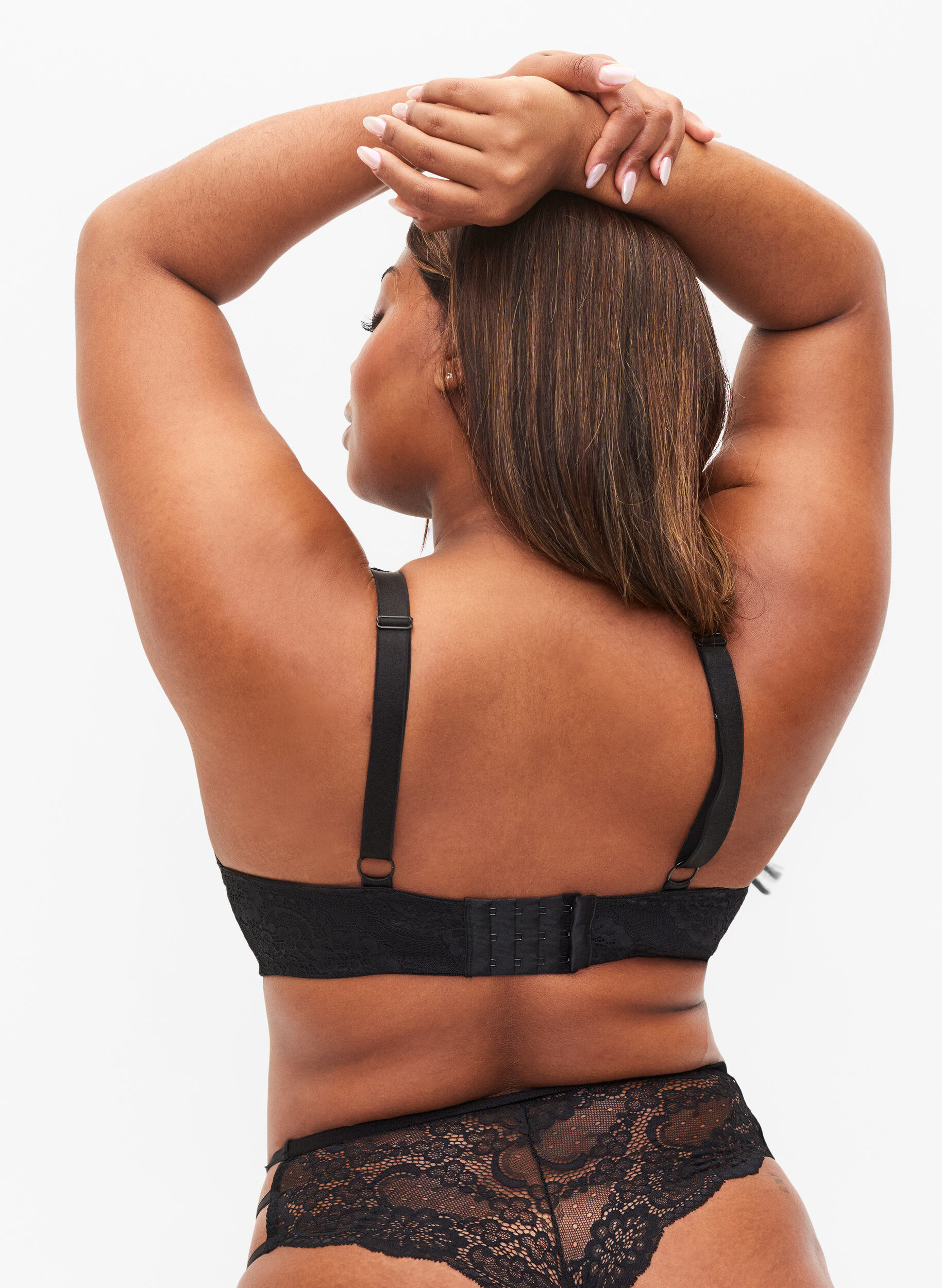 Zizzi Soutien-gorge en dentelle, Black, Model image number 1