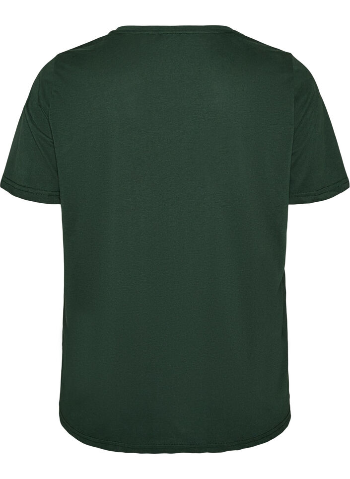 T-Shirt mit Print, Gr&uuml;n, Packshot image number 1