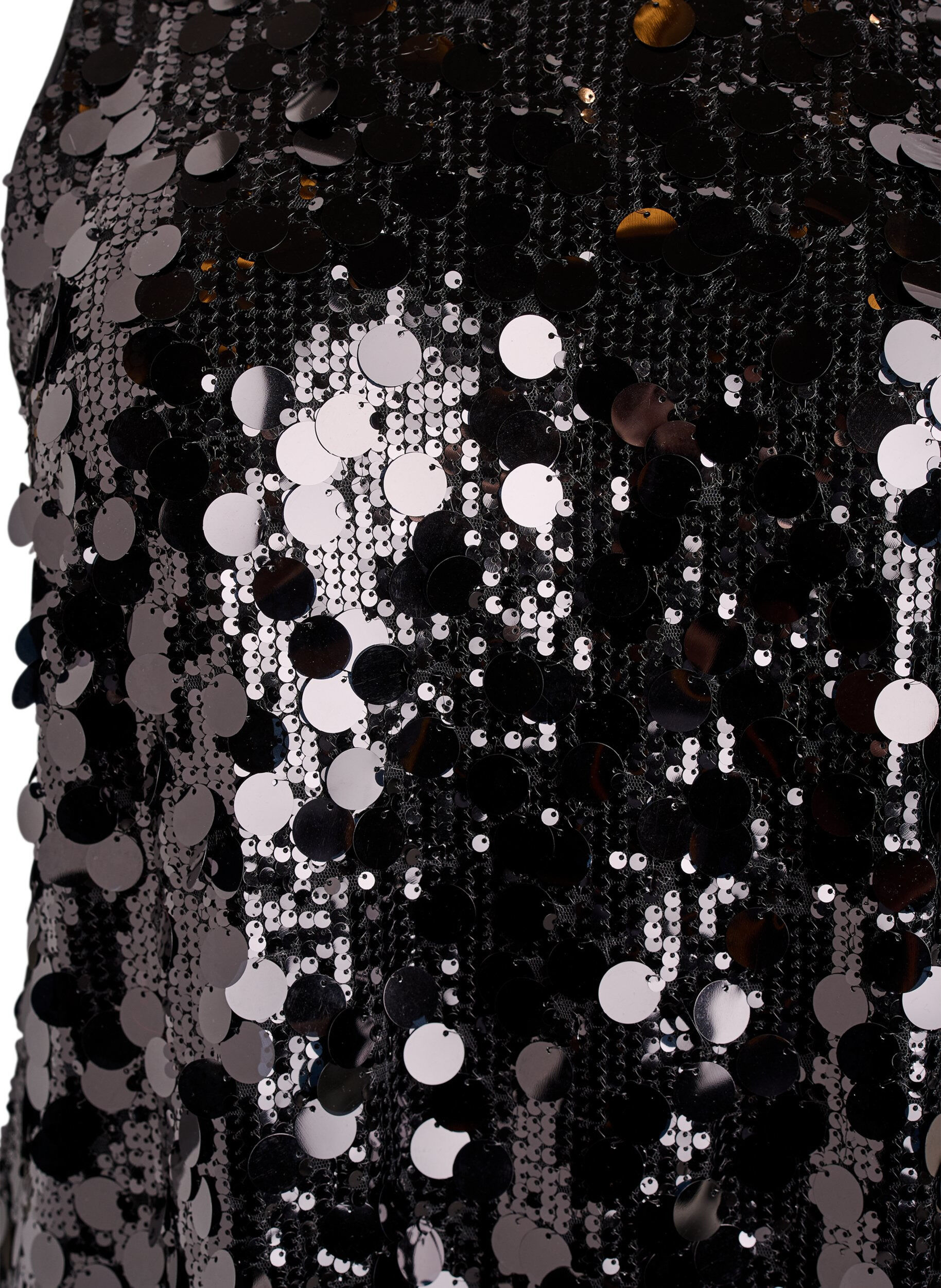 Zizzi Robe courte &agrave; sequins, Noir, Packshot image number 2
