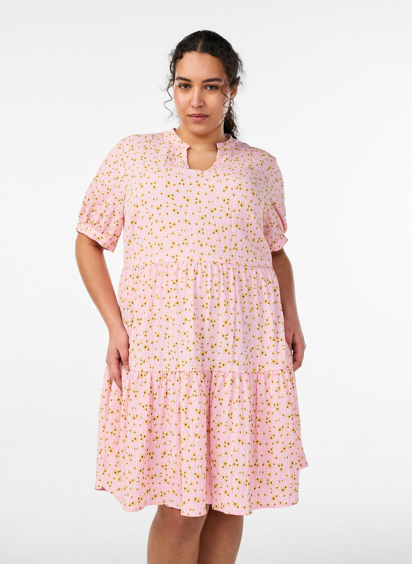 Kurzes A-Linien-Kleid, Rot, Model image number 0