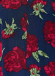 Robe fleurie en viscose avec volants, Bleu, Packshot image number 2