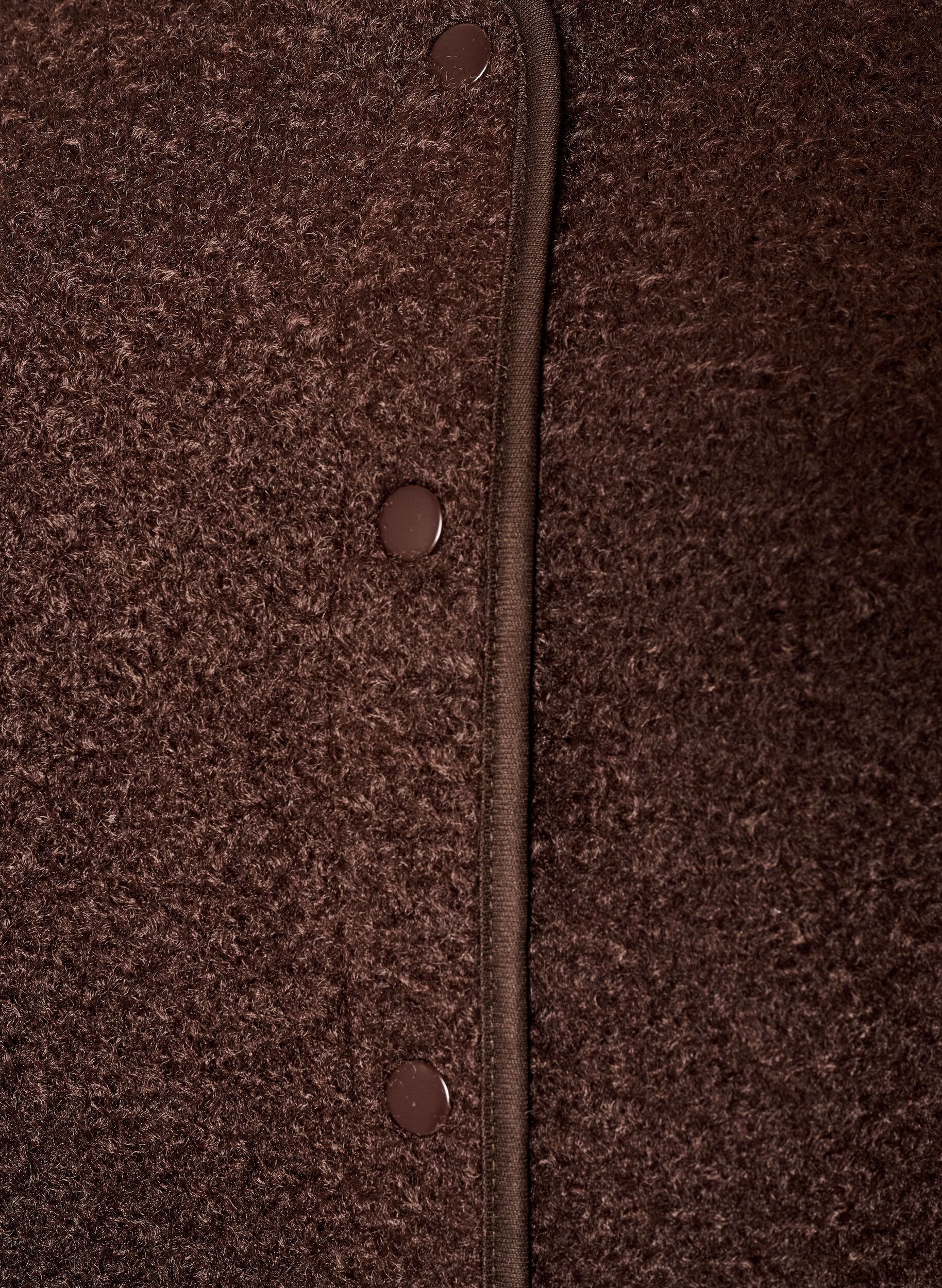 ZizziGilet en polaire avec boutons-pression et poches lat&eacute;rales, Marron, Packshot image number 2