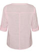 Chemisier en coton avec un col en V, Rose, Packshot image number 1
