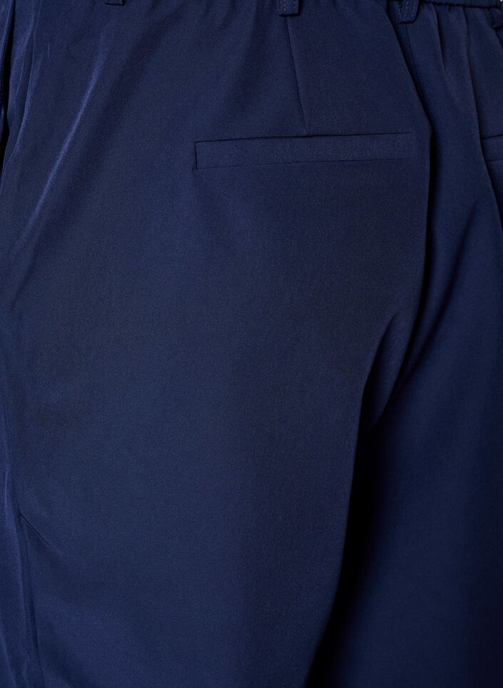 Pantalon avec poches et jambes droites, Bleu, Packshot image number 3