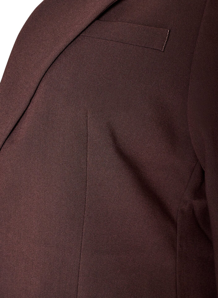Blazer classique &agrave; fermeture &agrave; un bouton, Marron, Packshot image number 4