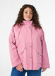 Veste courte de printemps avec capuche amovible, Rose, Model image number 0
