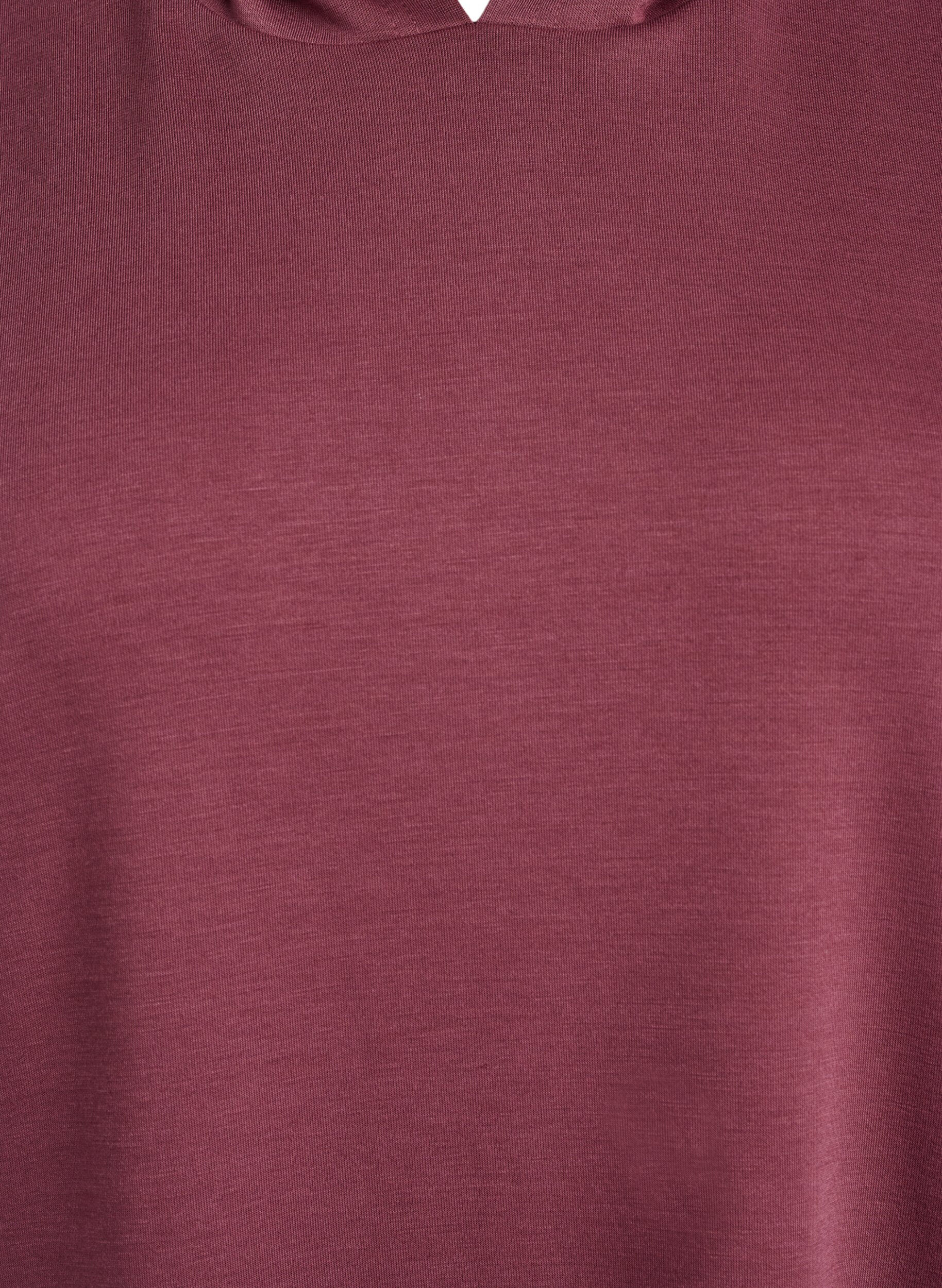 Zizzi Robe sweat &agrave; manches courtes en m&eacute;lange de modal, Marron, Packshot image number 2