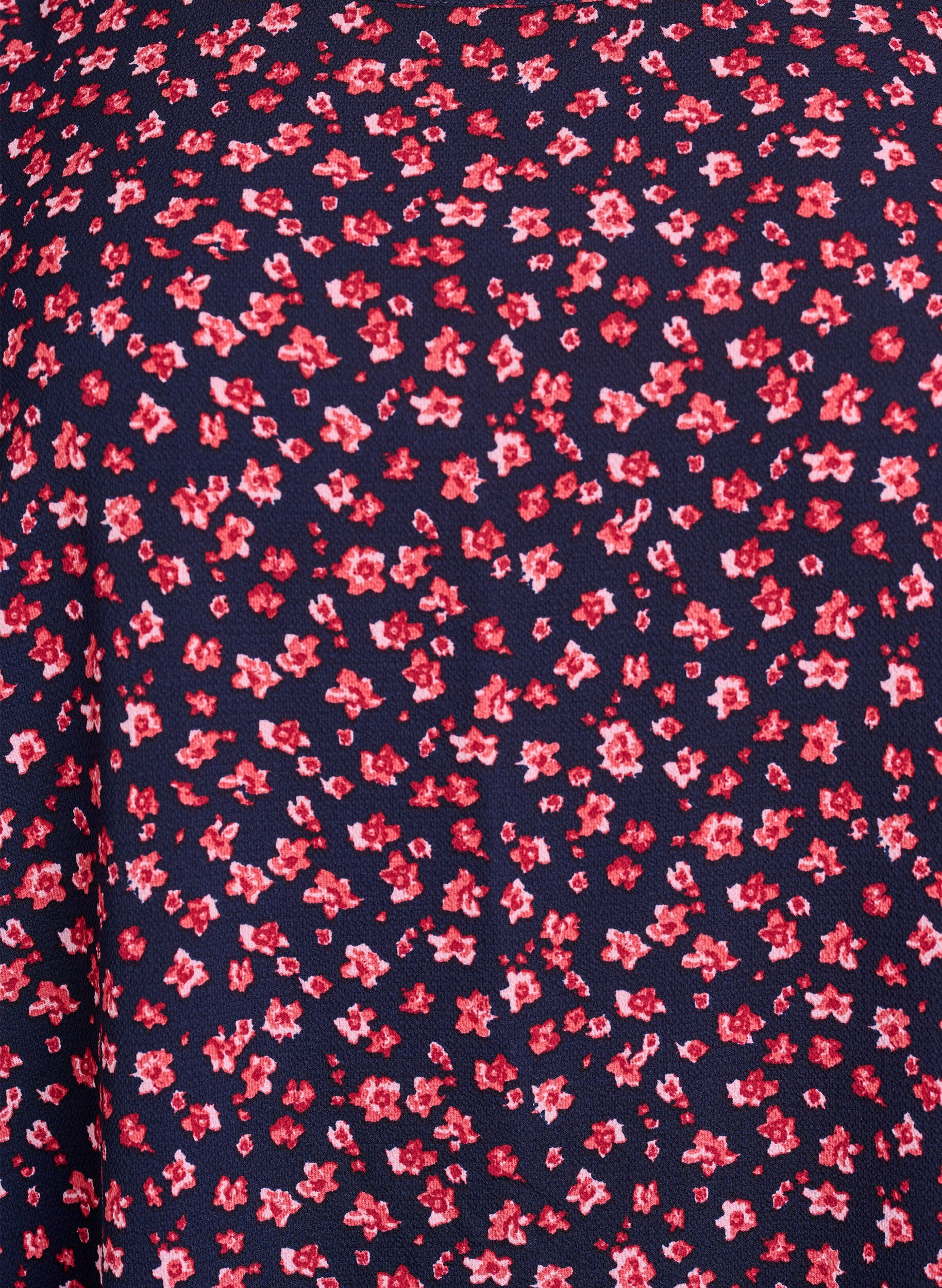 Zizzi Robe &agrave; manches courtes avec imprim&eacute;, Bleu, Packshot image number 2