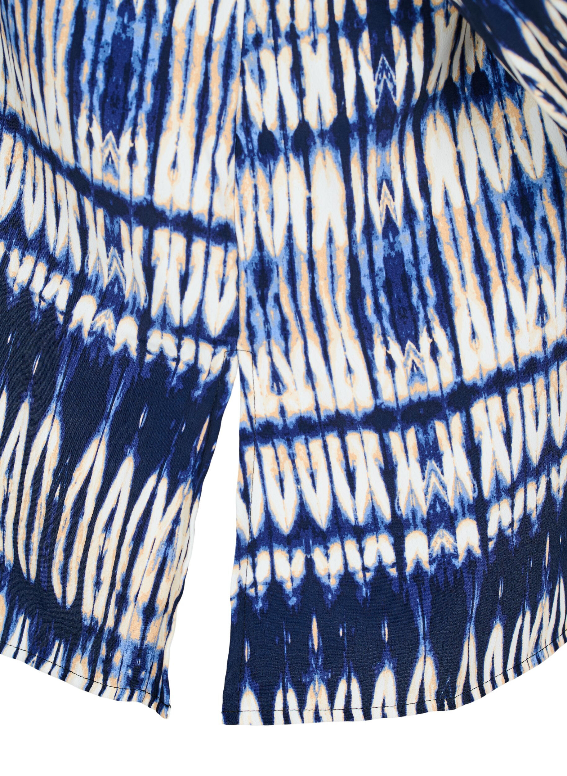 Zizzi Gestreiftes Hemd, Blau, Packshot image number 3