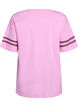 Sportliches Oversize-College-T-Shirt, Pink, Packshot image number 1