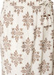 Gemusterte Ballonhose mit hoher Taille, Vanille, Packshot image number 2