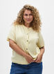  Cardigan en tricots &agrave; manches courtes, Jaune clair, Model image number 0